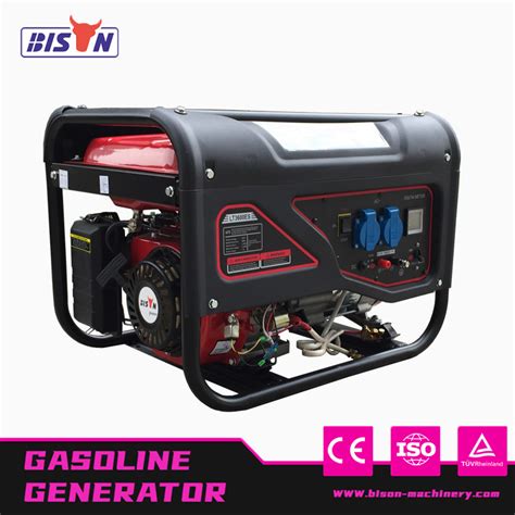 Bison Single Phase 220V 2kw Gasoline Generator Petrol Engine 5 5HP