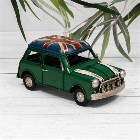 Union Jack Mini Cooper Metal Classic Model Car (8742) - Annibells