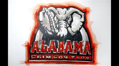 College Logo Series Alabama Univ Of Alabama Crimson Tide Time Lapse