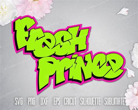 Fresh Prince Inspired Graffiti SVG Vector Design Png Eps Dxf | Etsy