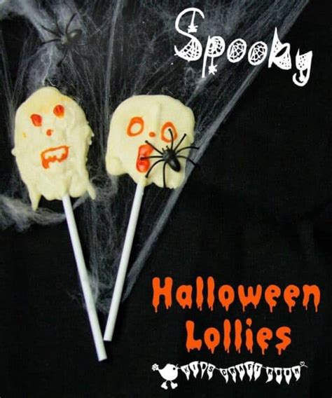 Halloween Food For Kids - Spooky Ghost Lollies