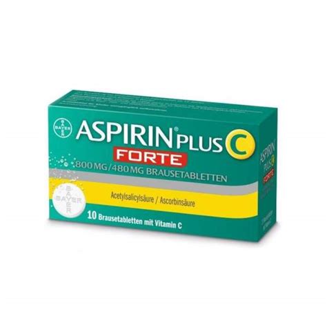 Aspirin Plus C Forte 10 Brausetabletten Bei Volksversand Online Kaufen