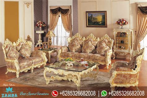 Sofa Tamu Set Ukir Mebel Jepara Mewah Terbaru Italian Style Srt