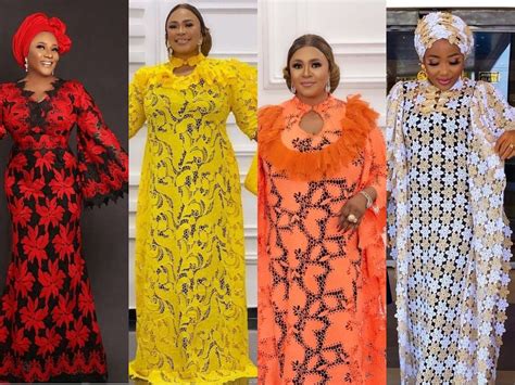 Latest Lace Maxi Madam Gown Styles You Need To Have In Your Wardrobe