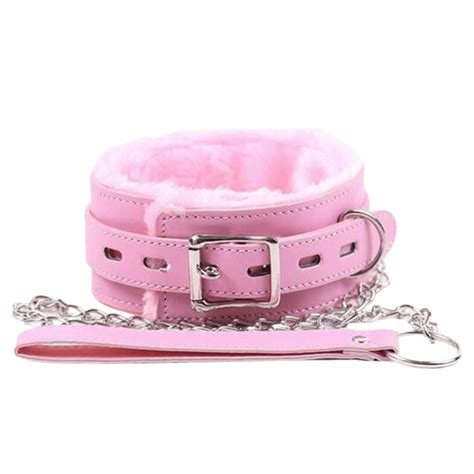 Bdsm Bondage Collar And Leash Pink Black And Red Ddlgworld Shop