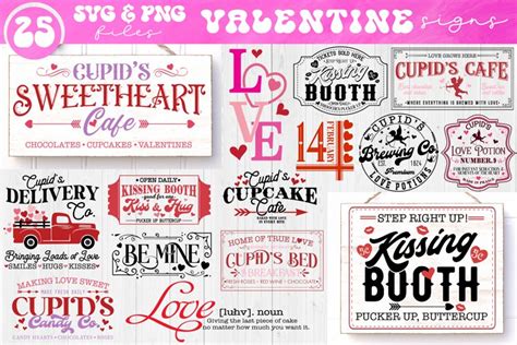 Valentine Sign svg Bundle, Valentine's Day sign svg