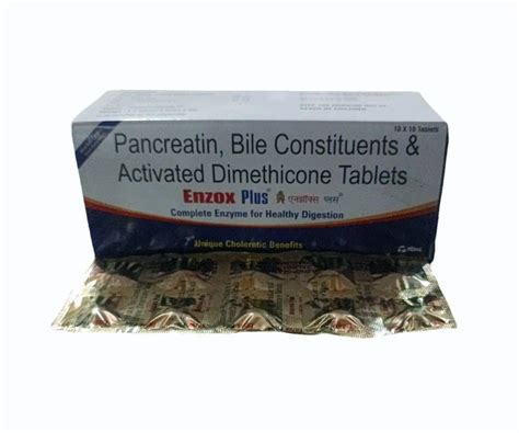 Pancreatin Bile Constituents Activated Domethicone Tablets At Rs 125 36