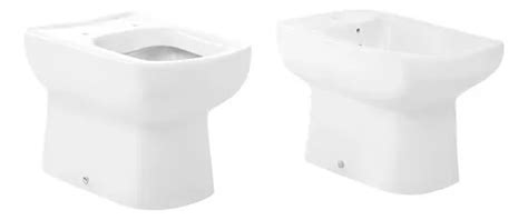 Inodoro Corto Roca Dama Senso Bidet 1 Agujero Loza Sanitaria