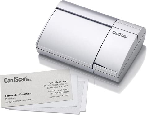 Cardscan Personal V8 Business Card Scanner Escáner 86 X 60 Mm 2 Seg