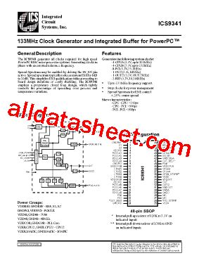 Ics Datasheet Pdf Integrated Circuit Systems