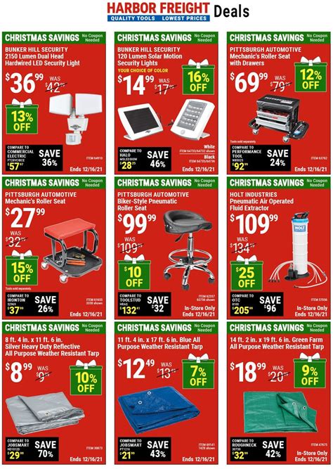 Harbor Freight CHRISTMAS 2021 Current Weekly Ad 11 30 12 16 2021 11