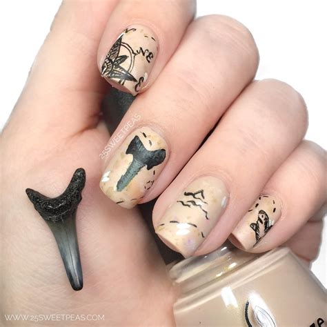 Shark Week Nail Art — 25 Sweetpeas