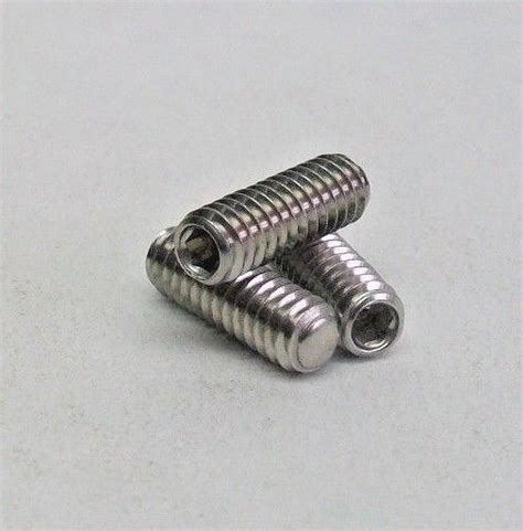 Pack Of 10 New 18 8 Stainless Steel 1 4 20 X 3 4 Oval Point Socket Set Screw Nh Ebay