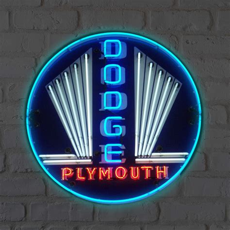 46 Dodge Plymouth Neon Sign Garage Art™