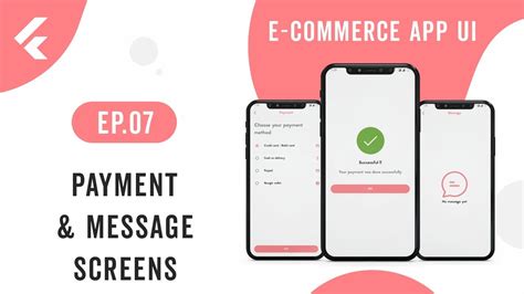 Flutter App UI E Commerce App EP 07 Payment Message Payment