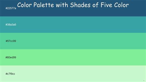 Emerald Green Color Chart