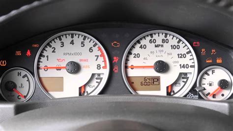 2015 NISSAN Xterra Warning And Indicator Lights YouTube