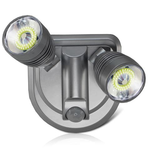 Double Spot LED COB Orientable Exterieur Sans Fil Puissance 500