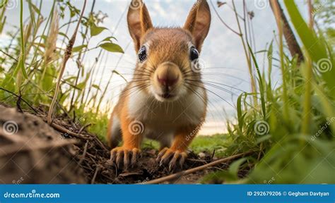 Cute Squirrel In The Park Cute Squirrel In The Forest Squirrel In The