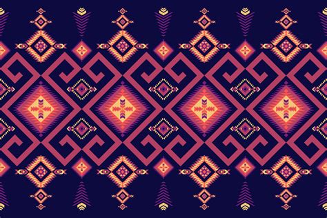 geometric ethnic style seamless pattern design  fabric wallpaper