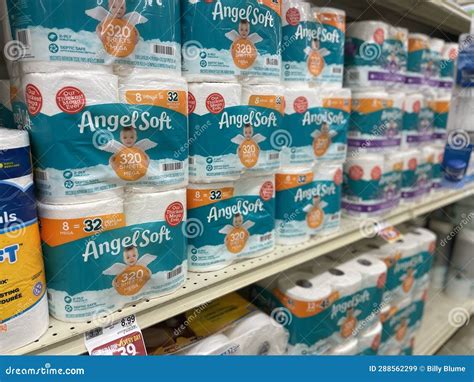 Food Lion Grocery Store Angel Soft Toilet Paper Editorial Stock Image