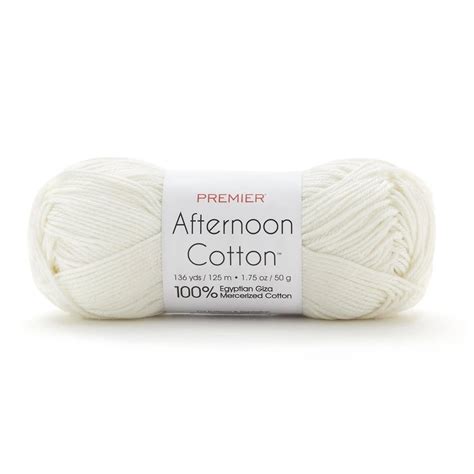 Premier Afternoon Cotton Yarn Ecru Walmart