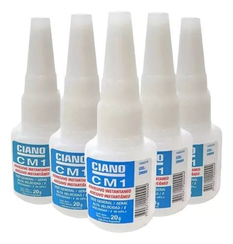 Ciano Adhesivo Instantáneo Uso General Cm1 Frasco 20g X 6 Un