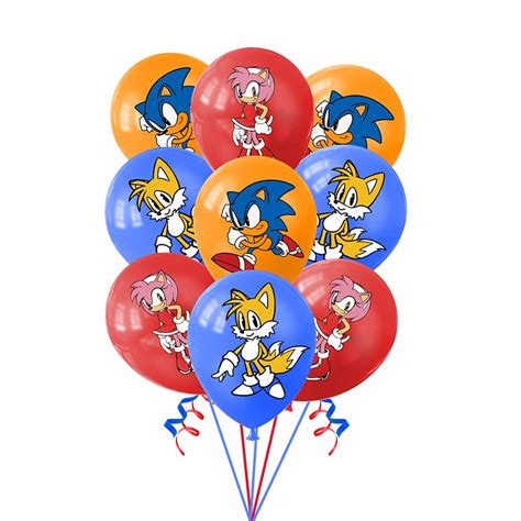 BALONY SONIC THE HEDGEHOG URODZINY 18 SZT 12409101757 Oficjalne