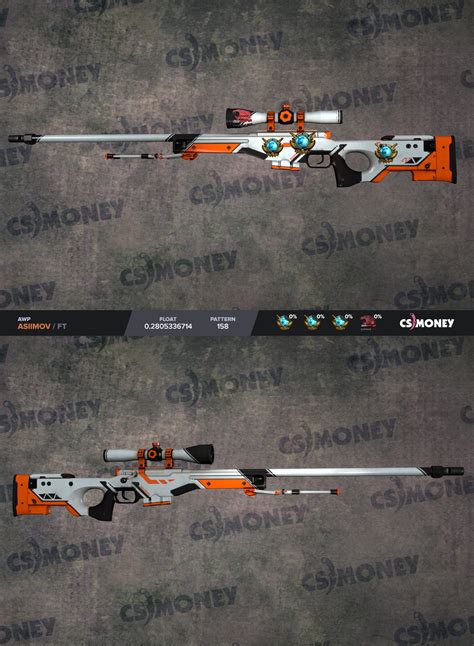 H Ft Awp Asiimov Wibp Holo On Scopefn Awp Graphite Wibp Holo On