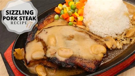 Sizzling Pork Steak With Gravy Sauce Recipe