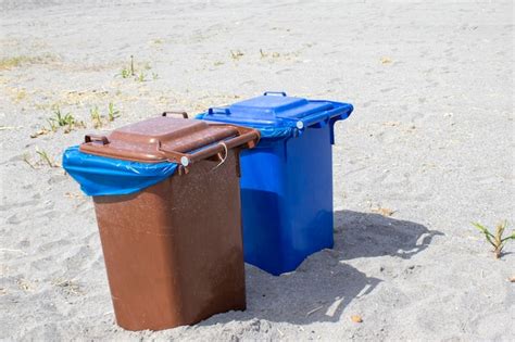 Premium Photo Multicolored Trash Cans With Paper Plastic Glass And