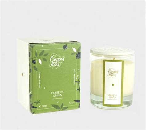 Verbena Lemon Scented Candle Gr Campos De Ibiza