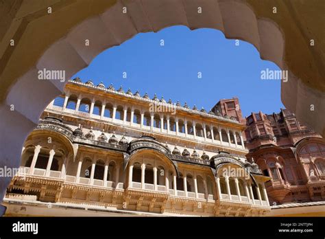 Mehrangarh Fort,inside of the fort,Jodhpur, Rajasthan, India Stock ...