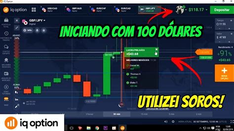 IQ OPTION OPERANDO NOS SOROS INICIANDO 100 00 DÓLARES YouTube