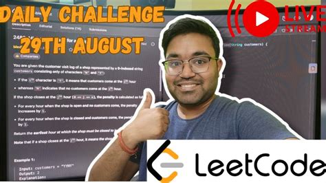 Leetcode Daily Challenge 29th August Live Coding Problem Solving