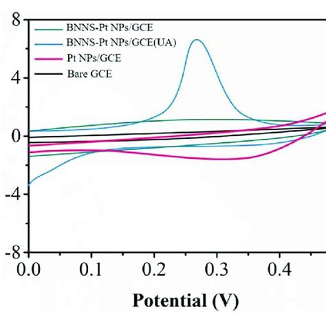 Cv Profiles Of Bare Gce Pt Nps Gce And Bnns Pt Nps Gce In M Pbs