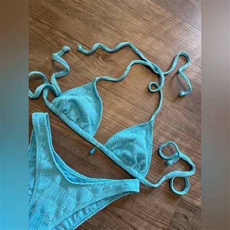 Lulus Swim Lulus Light Blue Bikini Set Poshmark