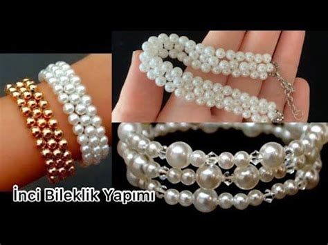 Nc B Lekl K Yapimi How To Make Simple Pearl Bracelet Kendin Yap