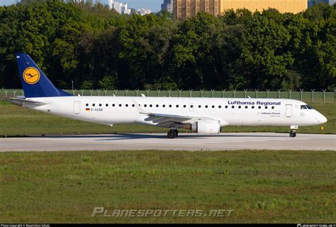 D AEBB Lufthansa CityLine Embraer ERJ 195LR ERJ 190 200 LR Photo By