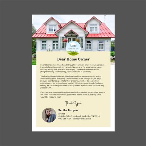 Real Estate Prospecting Letter Template Real Estate Agent Referral