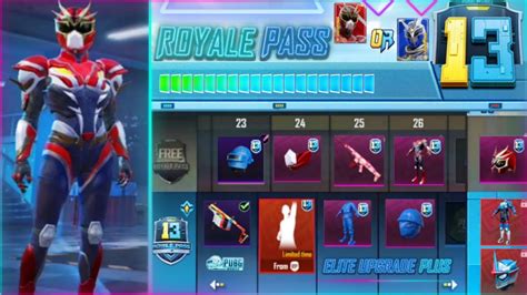 SEASON 13 FIRST LOOK OF ROYAL PASS 1 TO 100 RP REWARDS LEAKS