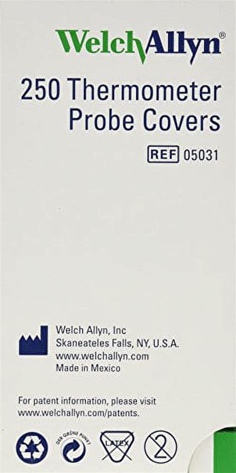 Welch Allyn Disposable Probe Covers 250 Box 05031 101