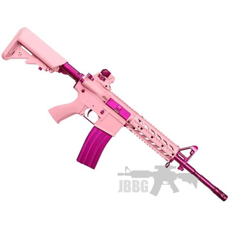 Femme Fatale FF15 Pink Raider M4 RIS AEG Airsoft Gun