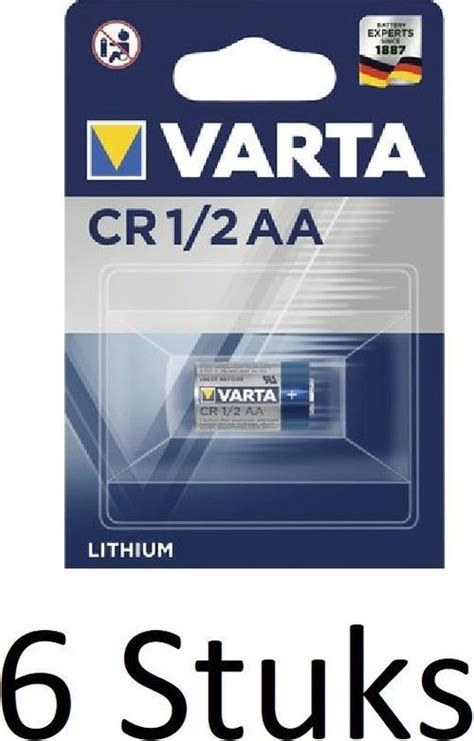 6 Stuks 6 Blisters A 1 St Varta Lithium 1 2 AA 3v Bol