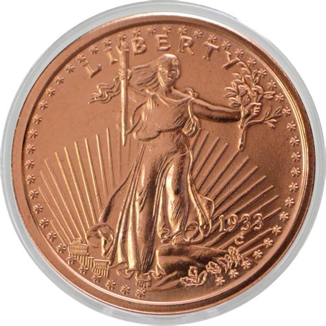 Amazon Saint Gaudens Double Eagle Design 1 Oz Pure 999 Copper