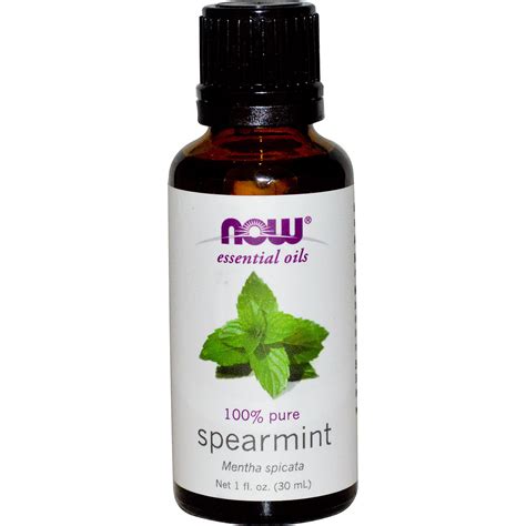 Now Essential Oils Spearmint 1oz 30ml Natural Oil Bar