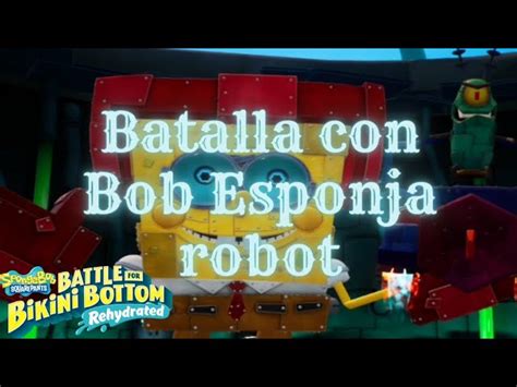 Bob Esponja Batalla Por El Fondo Del Bikini Robot Arenoso BOB ESPONJA
