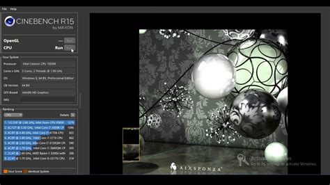 Cinebench R Benchmark Intel Celeron M Youtube