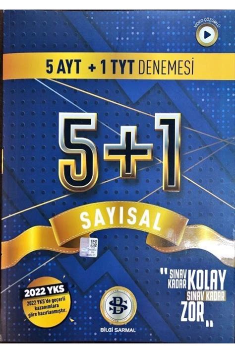 Bilgi Sarmal Yayınları Bilgi Sarmal Yks Tyt Ayt 5 1 Sayısal Deneme