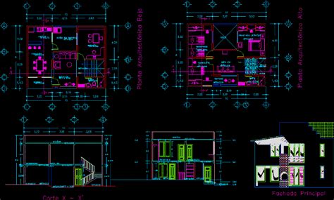 Housing Duplex Dwg Block For Autocad Designs Cad